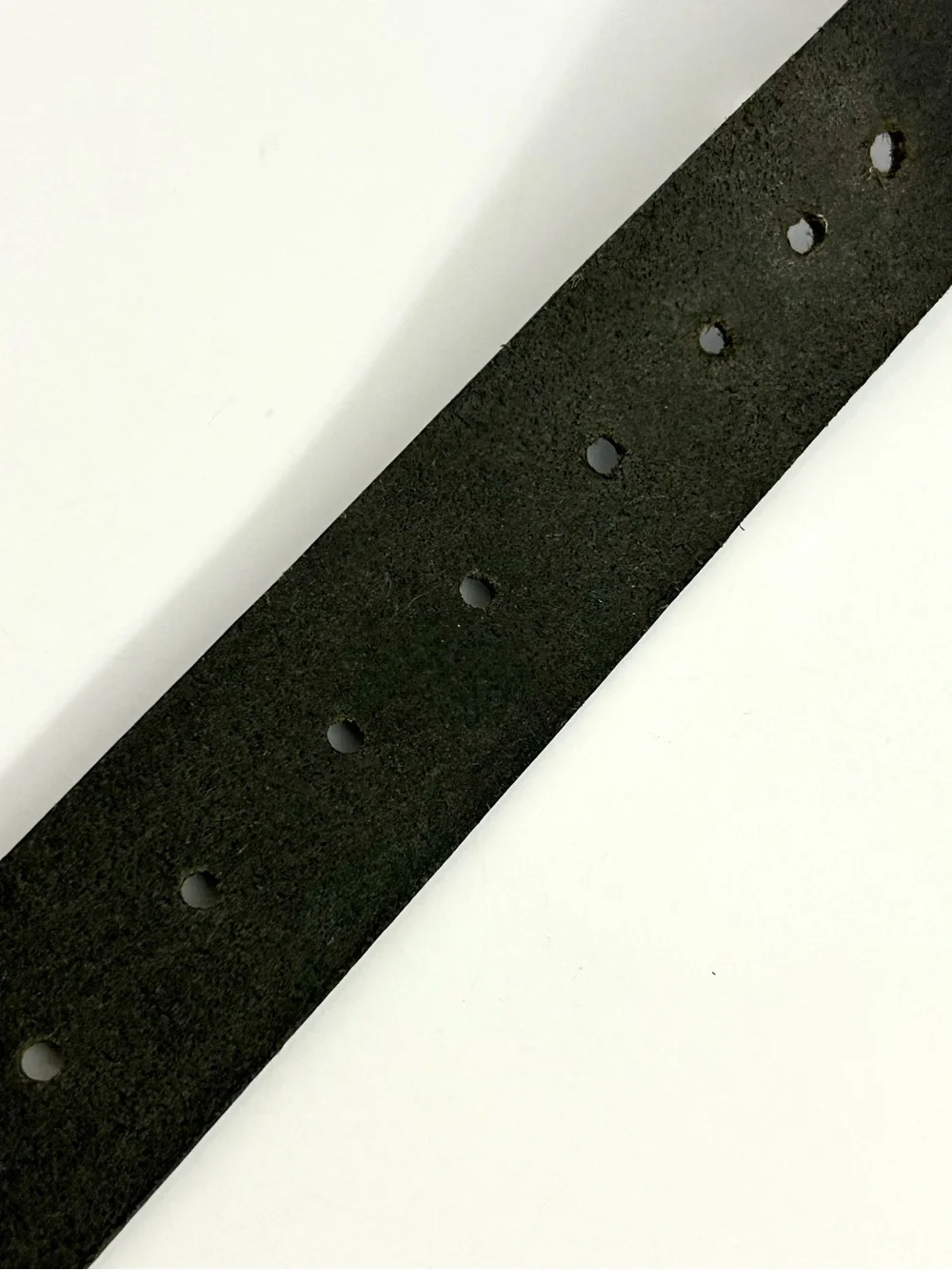 LL Bean Classic Black Leather Men's Belt with Silver Buckle Made in UK